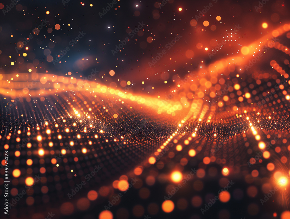 Obraz premium abstract particles dots background banner