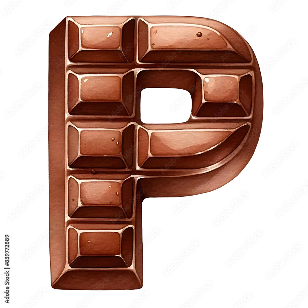 Obraz premium Chocolate bar Alphabets