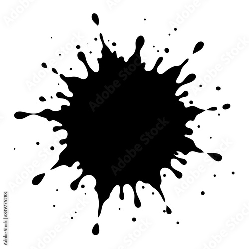 Use black ink splatters creatively for artistic projects to promote freedom of expression