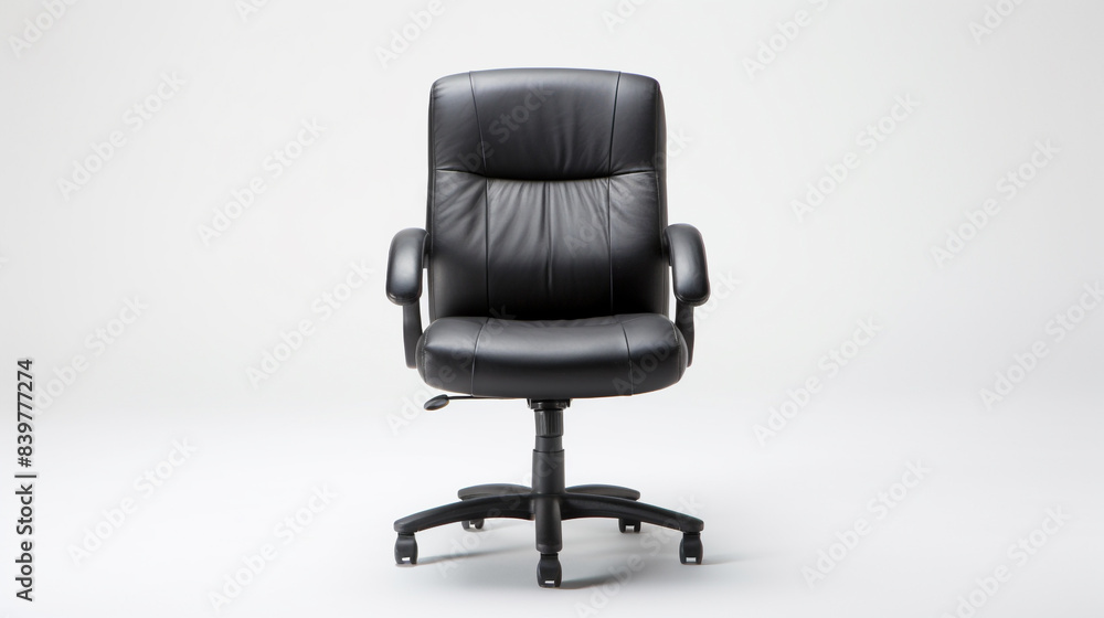 studio shot of leather office chair isolated on a white background studio shot of leather office chair isolated on a white background