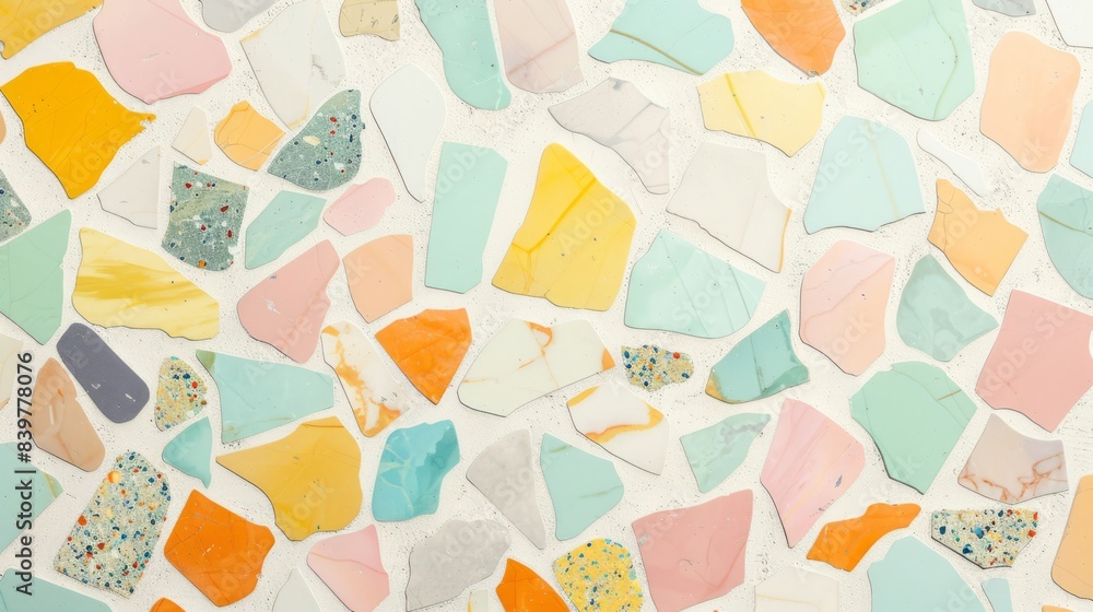 Terrazzo background in cute pastel pattern Terrazzo background in cute pastel pattern