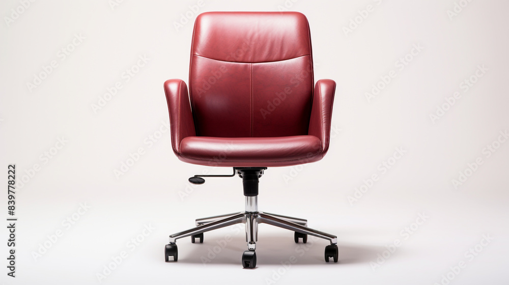 studio shot of leather office chair isolated on a white background studio shot of leather office chair isolated on a white background