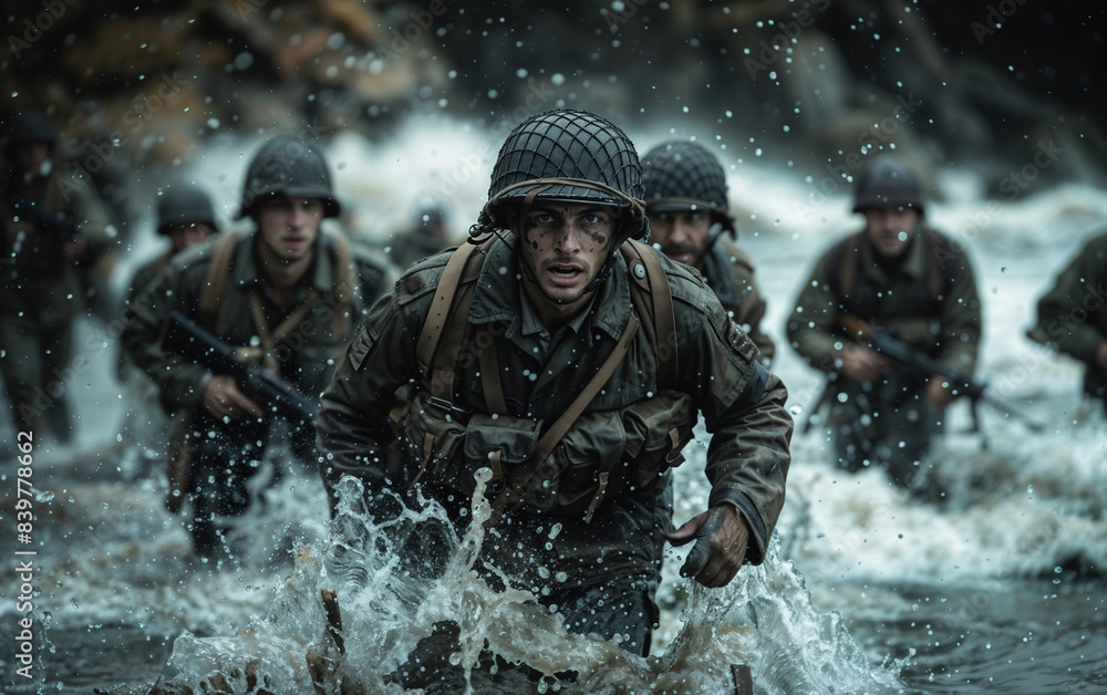 Allied forces landing on normandy during wwii Allied forces landing on normandy during wwii