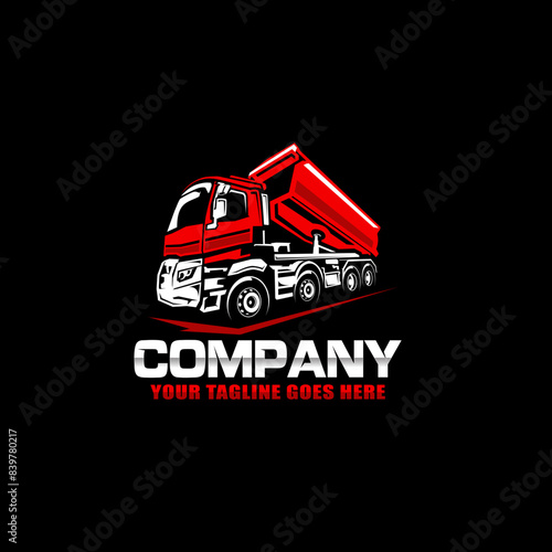 TRUCKING COMPANY SERVICE LOGO