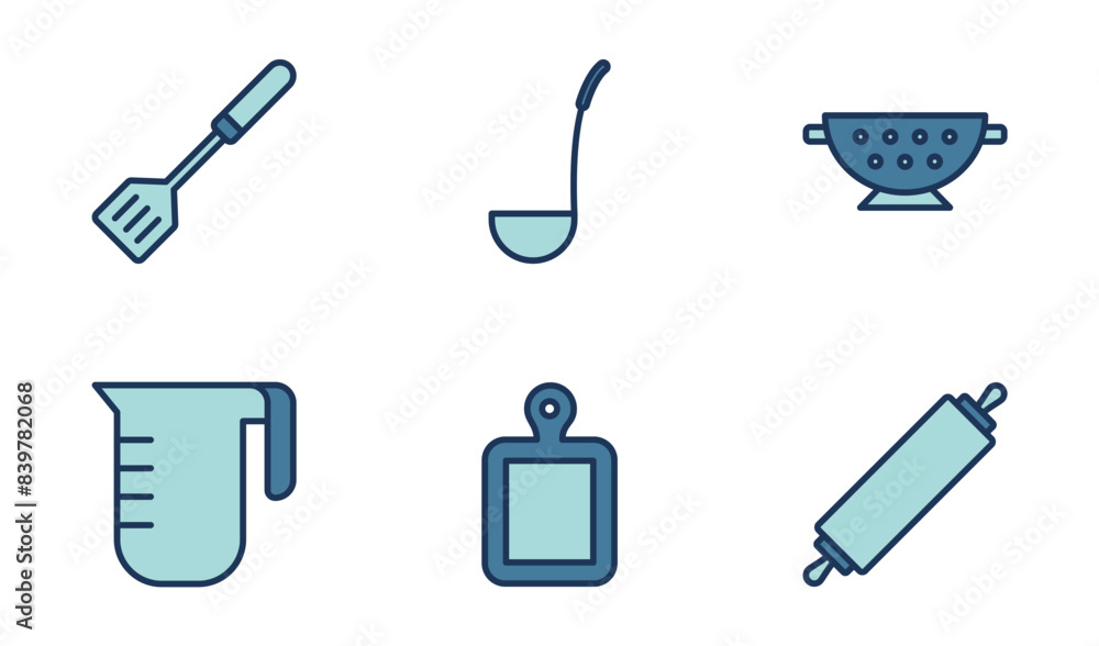 cooking utensil icon symbol vector template collection cooking utensil icon symbol vector template collection