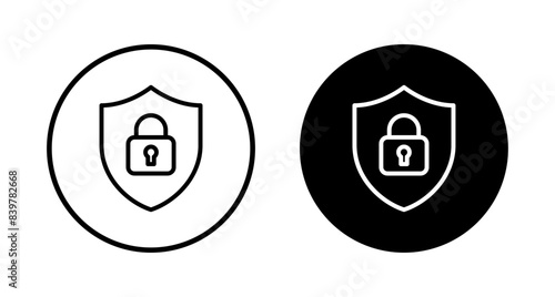 Security icon vector isolated on white background. protection icon. privacy. vpn