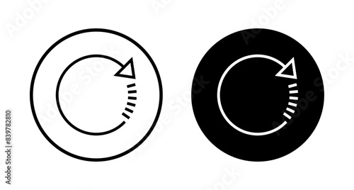 Refresh icon vector isolated on white background. Reload icon vector. Update icon. convert icon