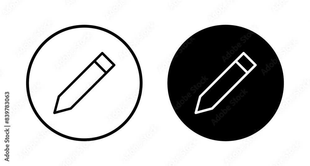 Pencil icon vector isolated on white background. Pencil vector icon Pencil icon vector isolated on white background. Pencil vector icon