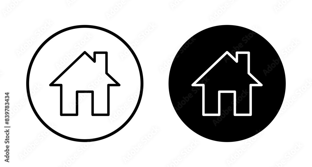 Home icon vector isolated on white background. House vector icon. Address Home icon vector isolated on white background. House vector icon. Address