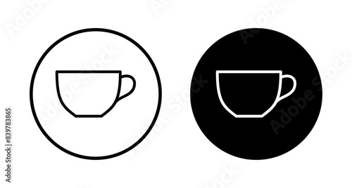 coffee cup icon vector isolated on white background. Coffee cup icon. Coffee vector icon. Tea
