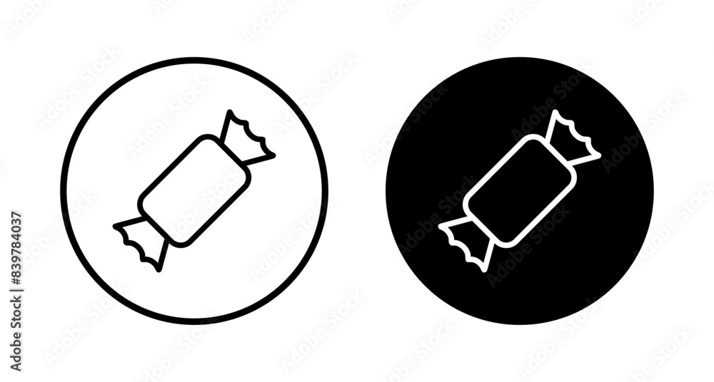 Candy icon vector isolated on white background. Candy vector icon Candy icon vector isolated on white background. Candy vector icon
