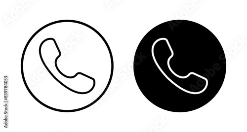 Call icon vector isolated on white background. Phone icon vector. mobile phone. telephone icon