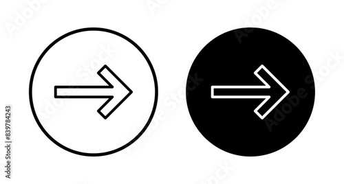 Arrow icon vector isolated on white background. Arrow symbol. Arrow vector icon