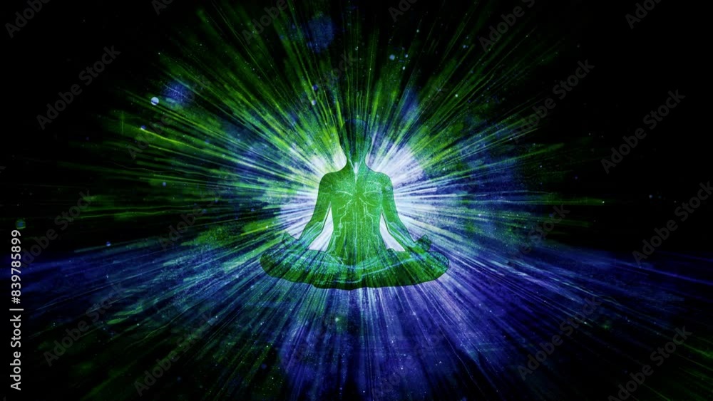 3D Geometric abstract tunnel seamless loop