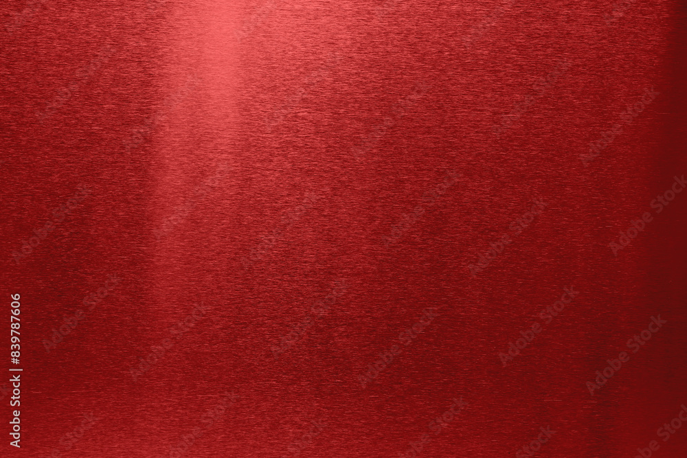 Fototapeta premium Beautiful red foil as background, top view