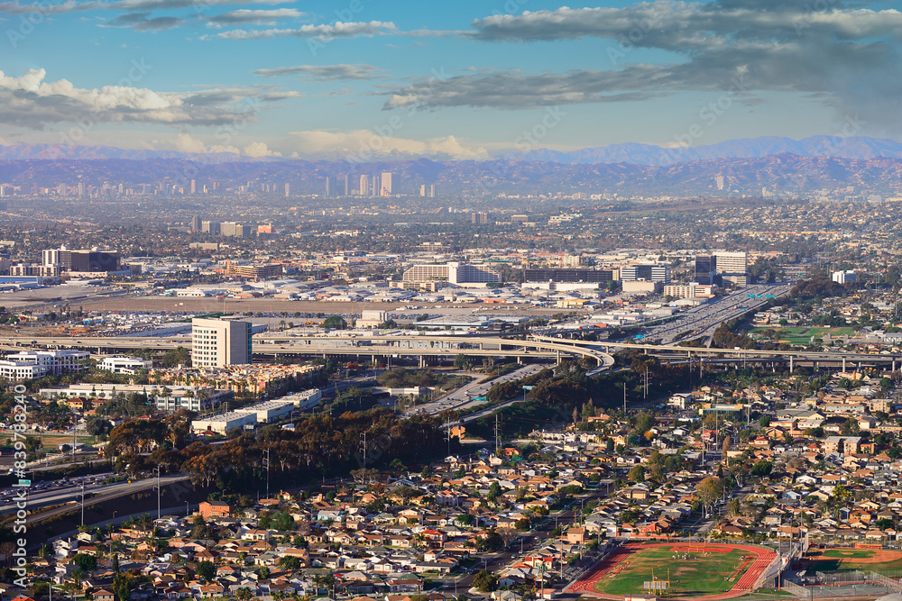 Obraz premium Los Angeles freeway system
