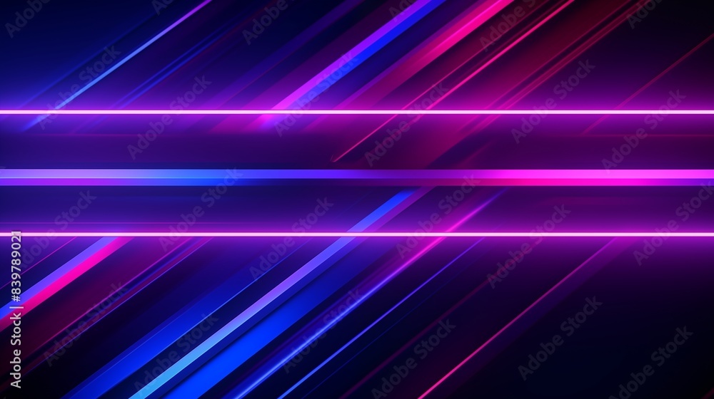 Futuristic Neon Lines Abstract Background in Purple, Blue, and Pink. Futuristic Neon Lines Abstract Background in Purple, Blue, and Pink.