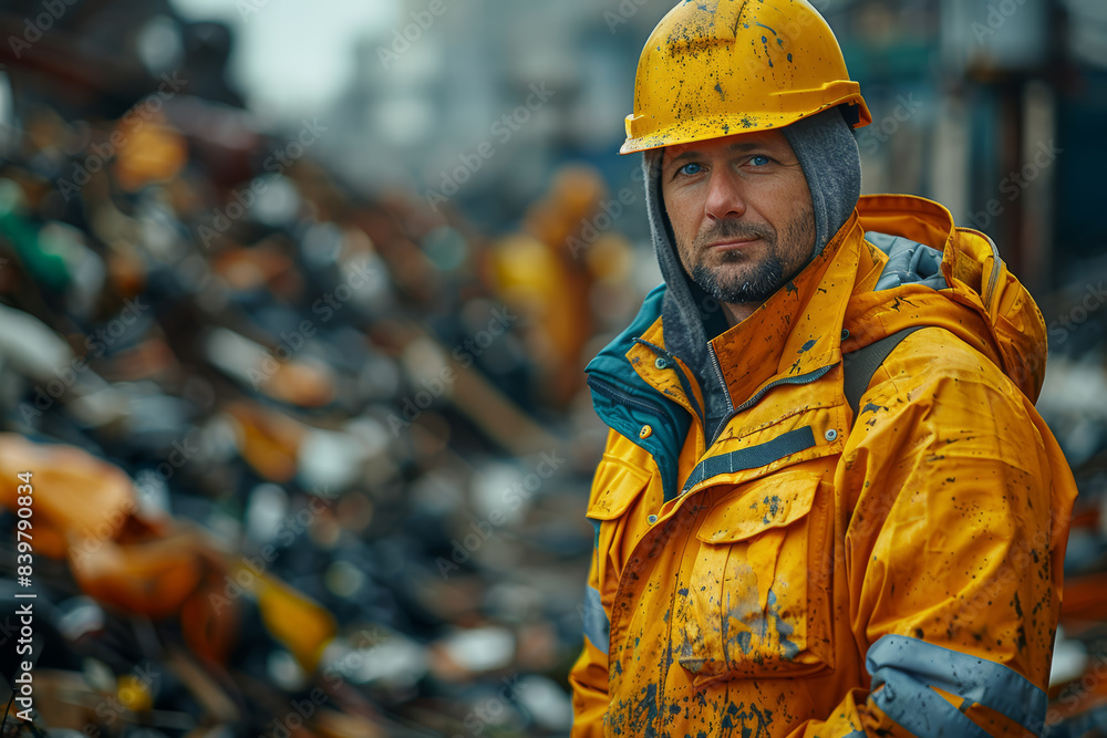 A community leader organizing a clean-up. Concept of environmental help. Generative Ai. A community leader organizing a clean-up. Concept of environmental help. Generative Ai.