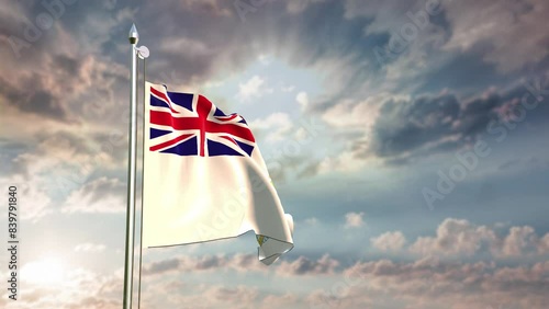 British Antarctic Territory Waving Flag Pole photo