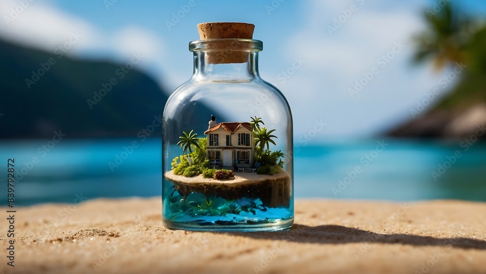 Obraz premium island in a bottle