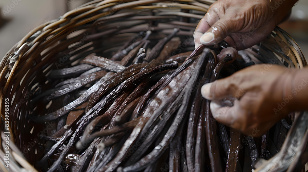 Dried sheath Vanilla planifolia Dried sheath Vanilla planifolia
