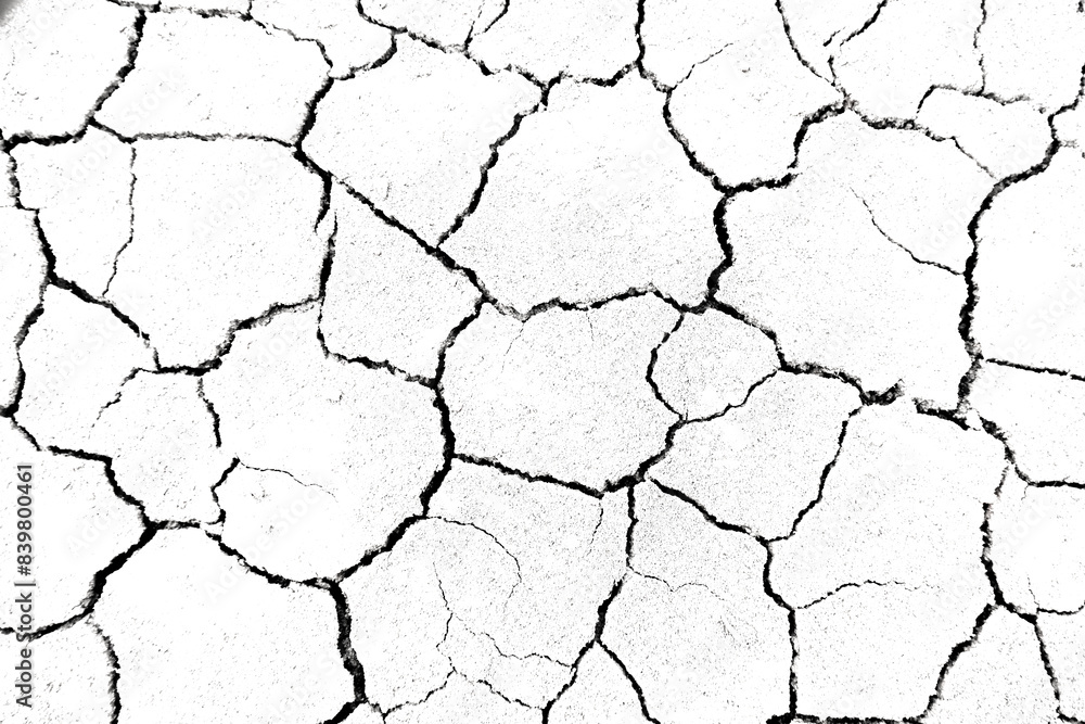 Texture soil dry crack background pattern of drought lack of water of nature white black old broken. Texture soil dry crack background pattern of drought lack of water of nature white black old broken.