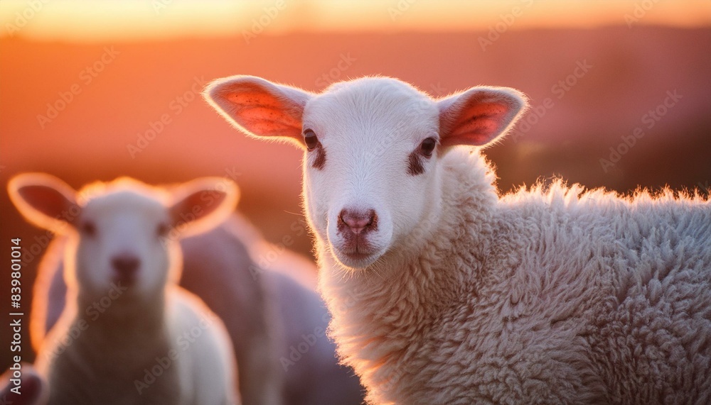eid al adha. close up sheep, lamb, copy space eid al adha. close up sheep, lamb, copy space