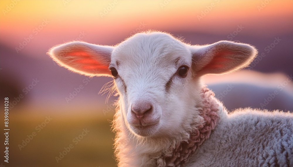 eid al adha. close up sheep, lamb, copy space eid al adha. close up sheep, lamb, copy space