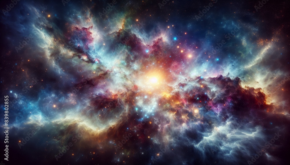 Colorful nebular galaxy stars and clouds as stary night cosmos. Supernova background wallpaper Colorful nebular galaxy stars and clouds as stary night cosmos. Supernova background wallpaper