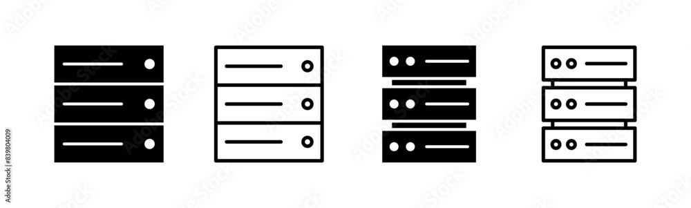 Database icon set. database vector icon Database icon set. database vector icon