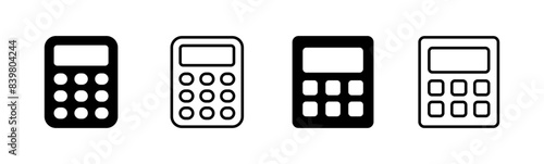 Calculator icon set. Accounting calculator icon. calculator vector