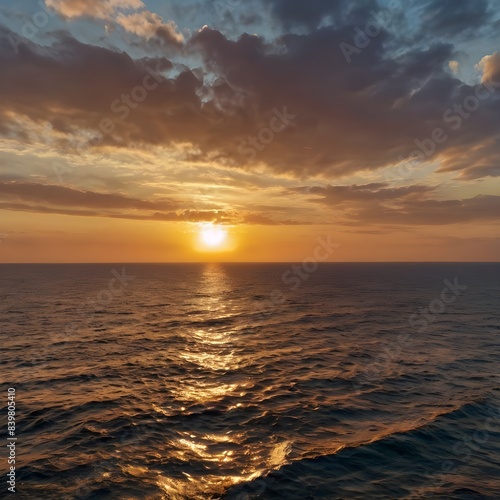 sunset over the ocean