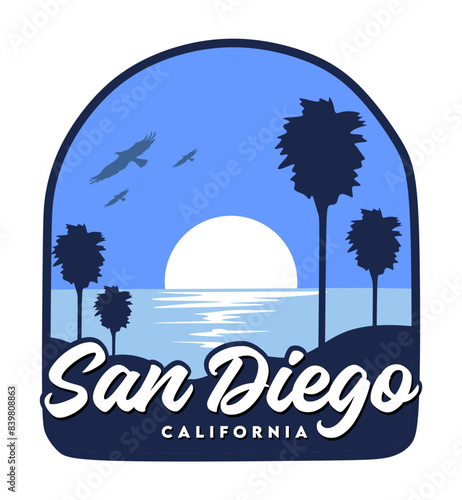 San Diego california with beautiful views