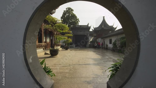 上海の古い寺の風景