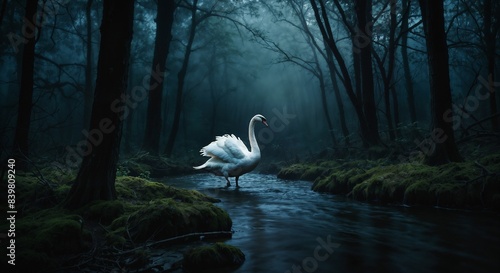 Vibrant Wildlife in Mystical Forest Landscapes