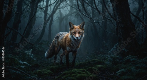 Vibrant Wildlife in Mystical Forest Landscapes