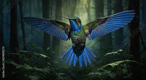 Vibrant Wildlife in Mystical Forest Landscapes