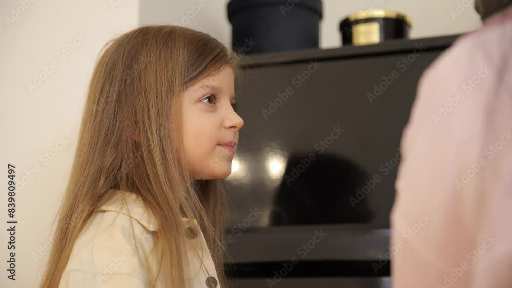 Girl and man bond in heartwarming video conversation in various settings Girl and man bond in heartwarming video conversation in various settings