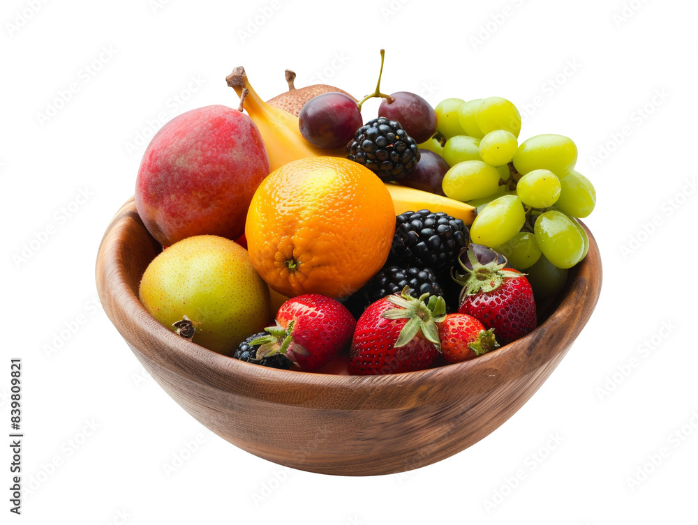 fruits in a bowl isolated fruits in a bowl isolated