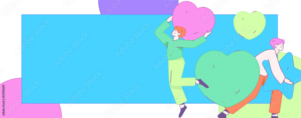 Happy Valentine's Day flat character vector concept business hand drawn illustration
Happy Valentine's Day flat character vector concept business hand drawn illustration