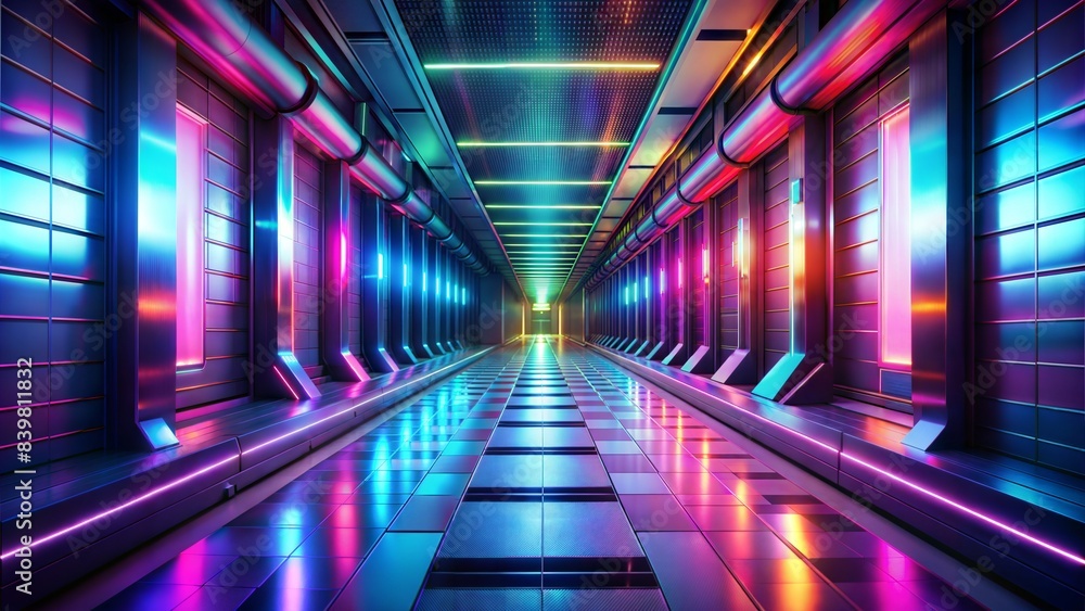 3d illustration. futuristic neon lights. sci - fi tunnel with neon lights. abstract background with neon lights 3d illustration. futuristic neon lights. sci - fi tunnel with neon lights. abstract background with neon lights