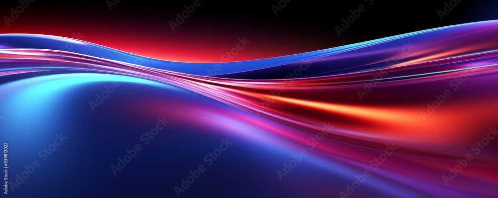 Naklejka premium Abstract Colorful Waves Background