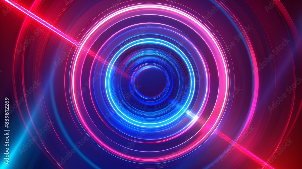Futuristic Neon Tunnel Futuristic Neon Tunnel