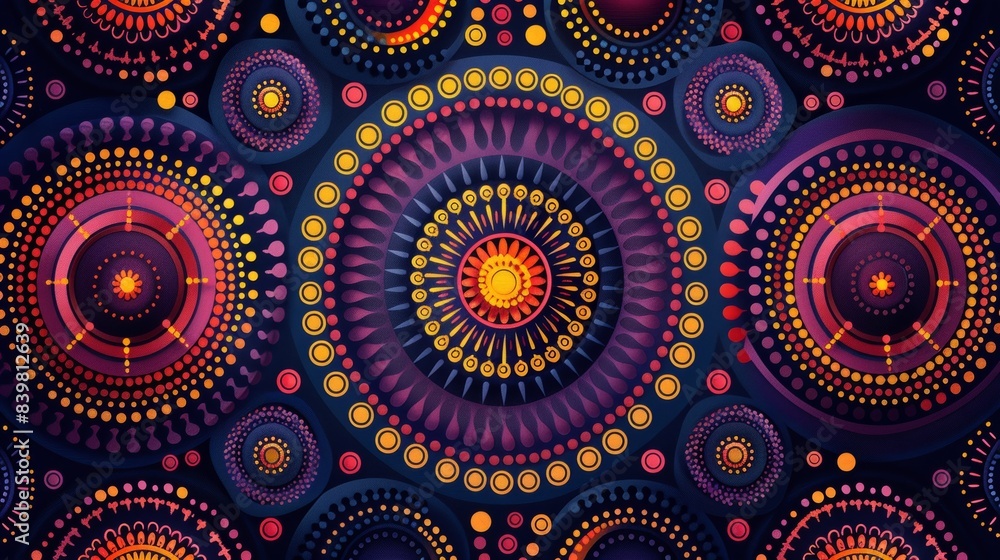 Background with Circle Pattern Background with Circle Pattern