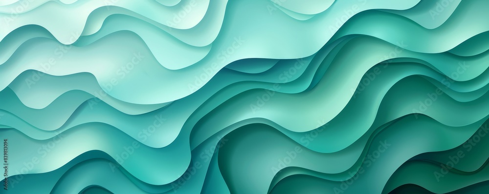 Abstract Aqua Wavy Background Abstract Aqua Wavy Background