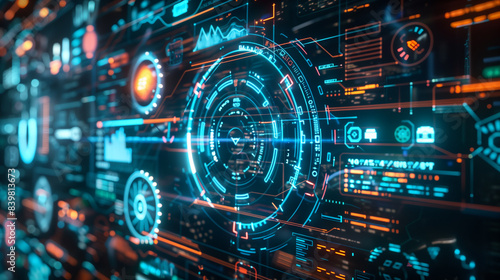 futuristic digital technology background modern cyber tech wallpaper, business background 