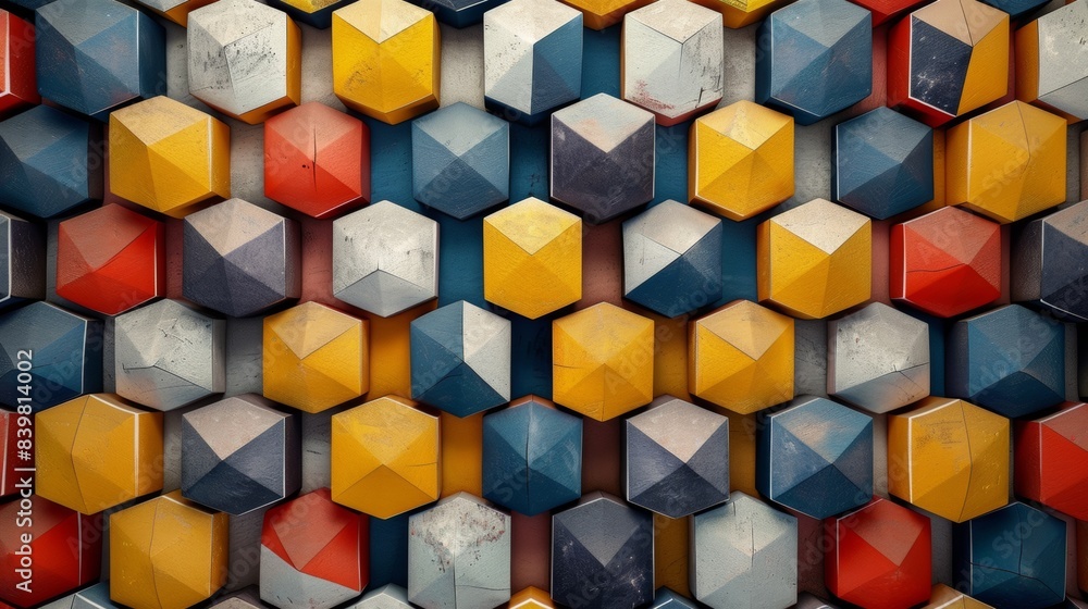Background with Cube Pattern Background with Cube Pattern