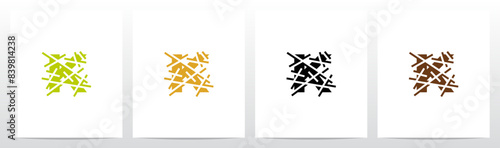 Letter Under Hay Straw Initial Logo Design K