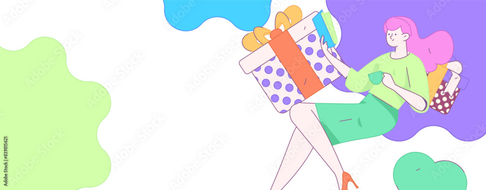 Happy Valentine's Day flat character vector concept business hand drawn illustration
Happy Valentine's Day flat character vector concept business hand drawn illustration