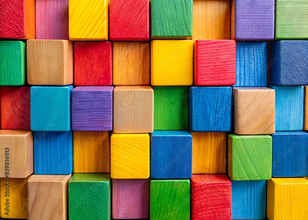 Fototapeta premium colorful wooden background